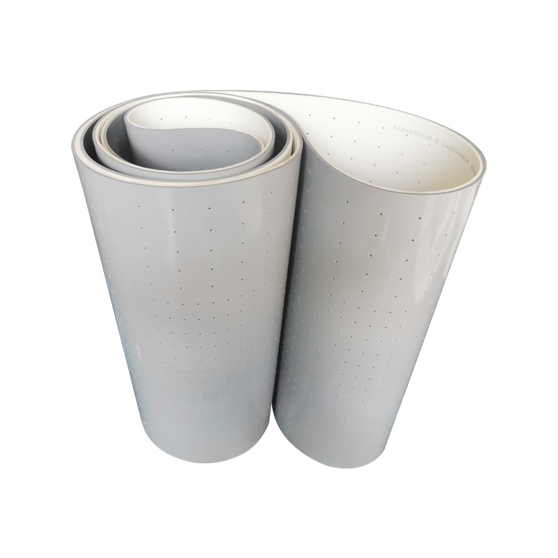 7.0灰色橡膠復(fù)合輸送帶去毛刺打磨機(jī)打孔輸送帶