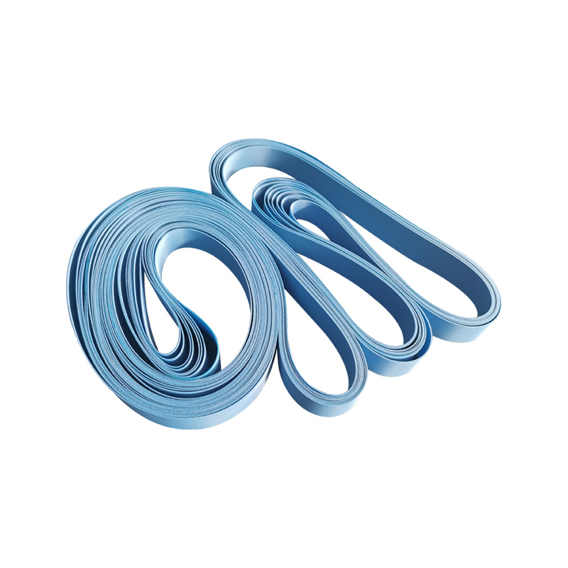 食品輸送帶雙面布藍(lán)色食品級耐油耐磨PU輸送帶